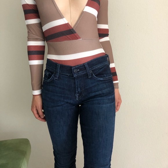 Mid-rise 7FAM denim - Picture 2 of 6